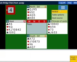 Partnership bidding table Using advanced options at a partnership bidding table